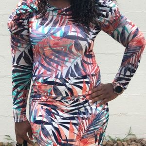 Two piece skirt and bodysuit